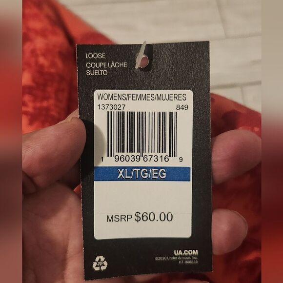 Women's Under Armour Camo Rival Fleece Crew Sweatshirt Calipso Size XL - Picture 8 of 13